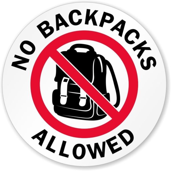 Backpacks banned from stadium events
