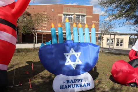 HAPPY HANUKKAH- As winter break approaches, Christmas is not the only holiday being celebrated by students at Oviedo.