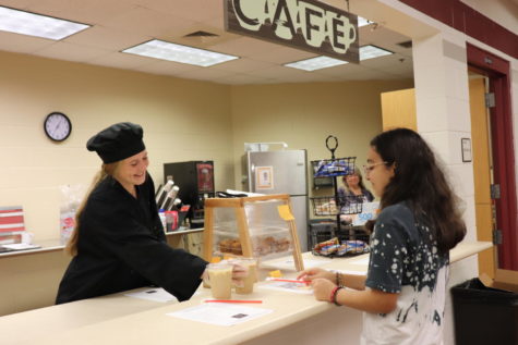 The Lions Den Café, ran by Culinary Arts students, give fellow students their morning coffee in preparation for the day.