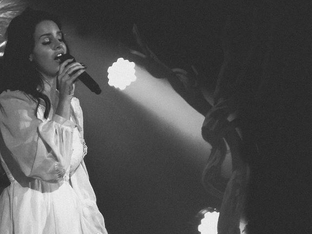 Lana Del Rey performing in San Francisco at the Bill Graham Civic Auditorium, 2014, by Allan Wan.