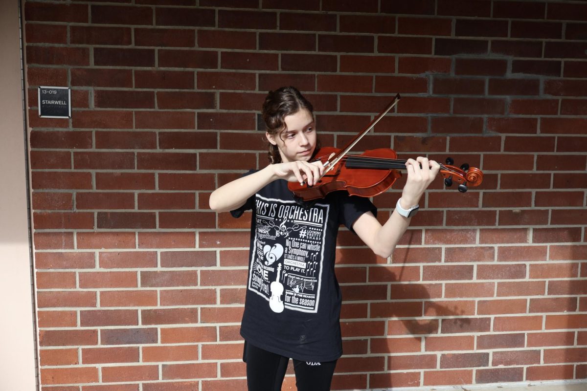 Tessa Sims shows their incredible skill on the violin.  