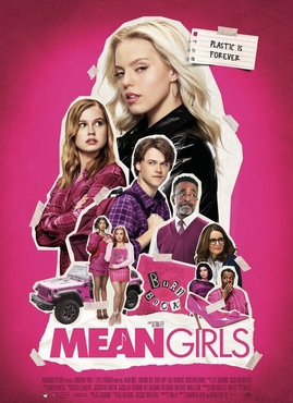 The cover for the new Mean Girls movie released January 12, 2024.