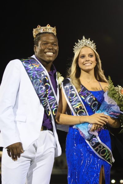  Homecoming Royalty Isaiah Guthrie-Stringer and Laureli Herrera were crowned before the audience at the Homecoming Game. They were both returning members of the Court and celebrated their wins at the Homecoming Dance. Herrera spoke fondly of the event. “This dance was more fun than previous years, because the music was better than last year, and all my friends got to dance together in the center of everyone.”
