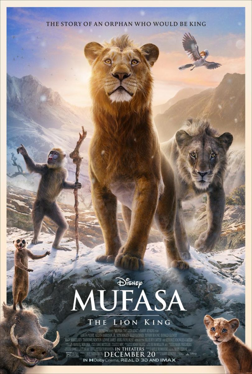 Theatrical poster for Mufasa: The Lion King. Courtesy of Disney Enterprises, Inc.