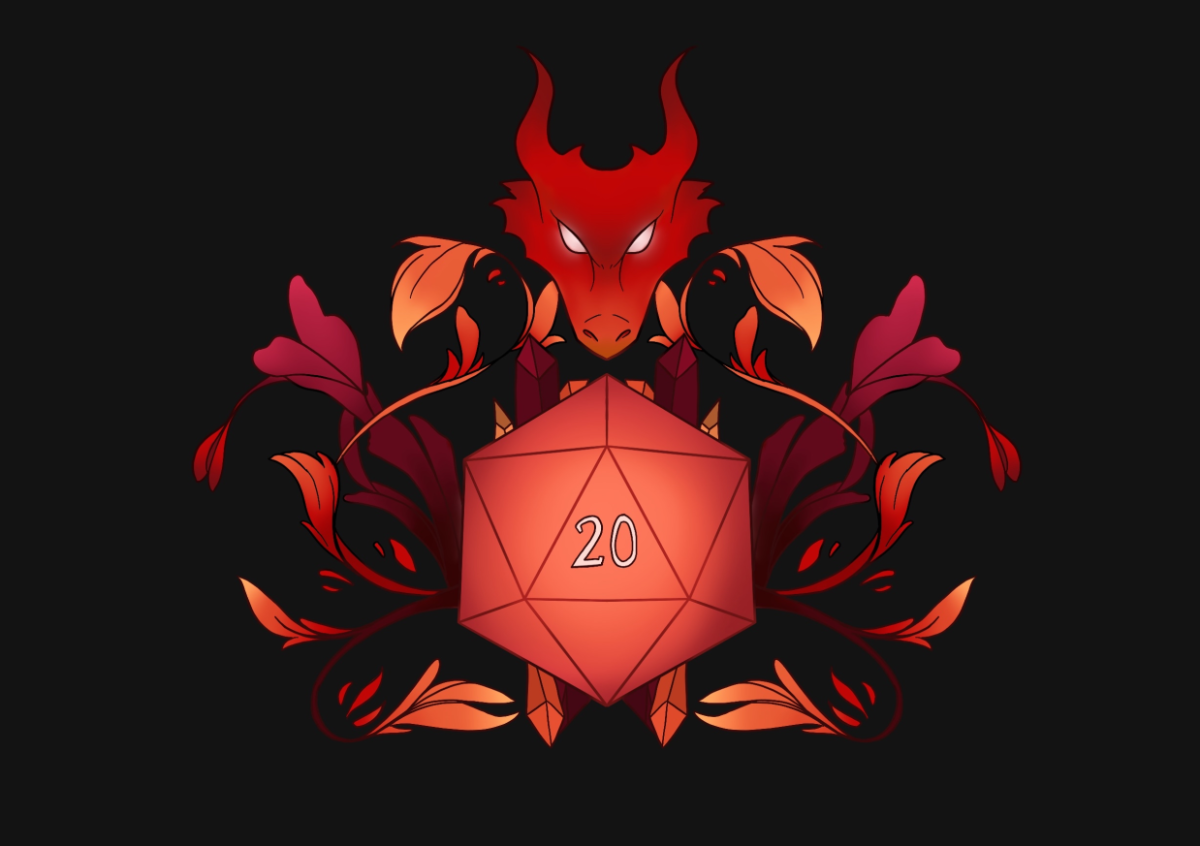The Oviedo D&D Club's logo, used in forms of communication for the club, drawn by former president of the club, Eli Dominguez. Image courtesy of Eli Dominguez.