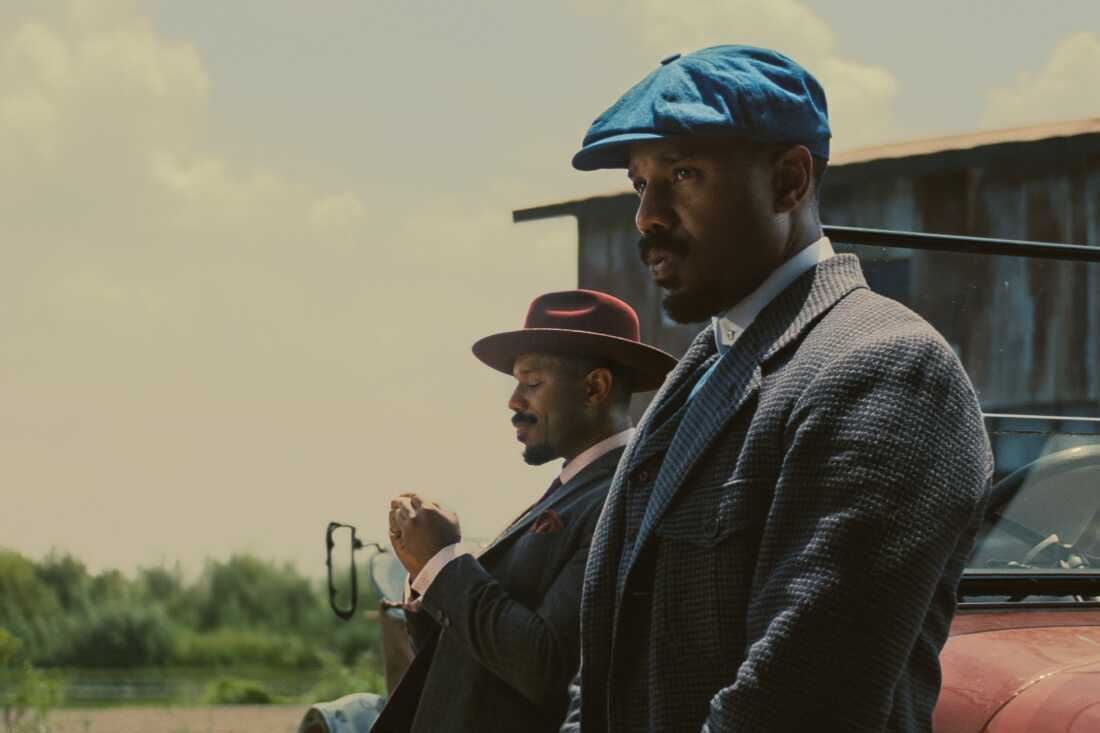 Michael B. Jordan as Smoke and Stack Moore in "Sinners." Image courtesy of Warner Bros.